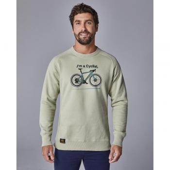 Sudadera Altona Dock Bicicleta Verde Khaki Hombre