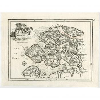 Antiguo print-zeeland-middleburg-goes-tholen-netherlands-le rouge-1756