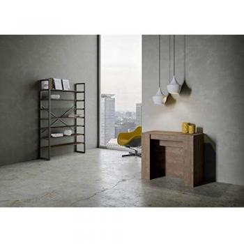 Consola extensible 90x48/296 cm efecto madera nogal Itamoby Venus Nogal