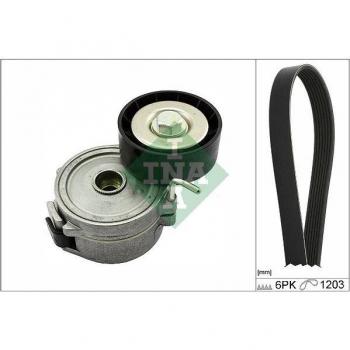 Juego de correas trapeciales poli V INA V-Ribbed Belt Set 529 0357 10