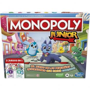 Monopoly Junior 2 en 1 Juego de Mesa Hasbro Gaming Edición Español
