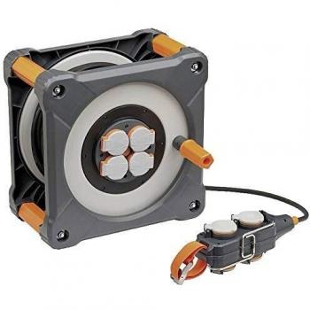 Carrete de cable Brennenstuhl ProfessionalLINE con Powerblock IP44, 33+5m H07RN-F 3G2,5