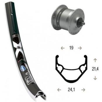 Bike-Parts Unisex - Bicicleta V-RAD 75Nabend DHC3003, Color Plateado, Talla única