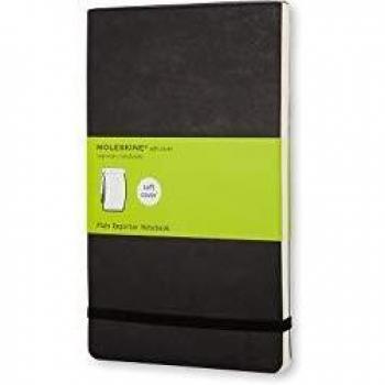 Moleskine Classic Plain Paper Notebook - Soft Cover and Elastic ClosureJournal, Black, Large 13 x 21 A5, 192 Pages