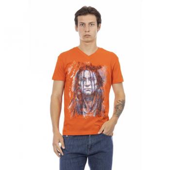 Trussardi Action Orange Cotton T-Shirt - M