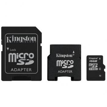 Kingston - Tarjeta de Memoria microSDHC 16 GB