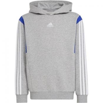 Sudadera adidas colorblock infantil gris 140