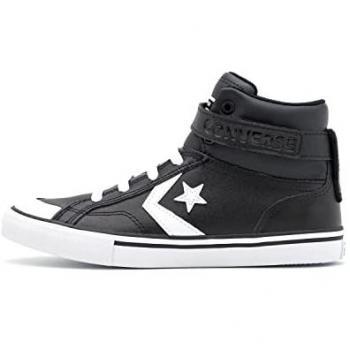 Zapatillas Converse Pro Blaze Hi Mujer Negro A01072C, Zapatillas Casual de Niños Pro Blaze Strap Leather, Sneaker 36 EU