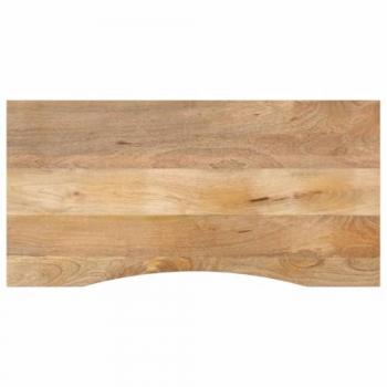 vidaXL Solid Wood Rough Mango Desk Top with Curve 110x50x2.5 cm