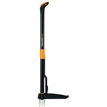 Fiskars Extractor de maleza, Longitud: 1 m, Negro/Naranja, Xact, 1020126