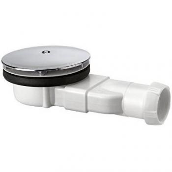 Bonde de Ducha Extra-Plana Ø90 mm con Domo en ABS Cromado - WIRQUIN