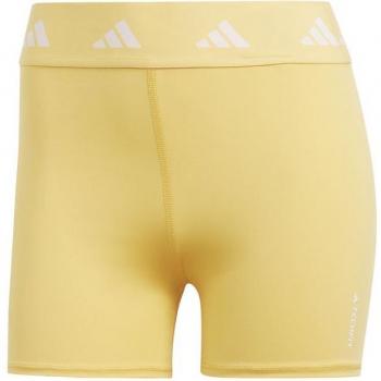 Mallas Cortas Techfit 4 Adidas para Mujer Amarillo
