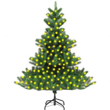 Nordmann Fir Pre-lit Artificial Christmas Tree Green 210 cm