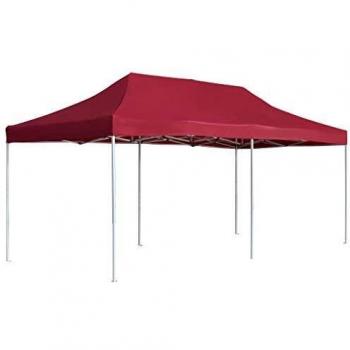 vidaXL Professional Folding Party Tent Aluminium 6x3 m Wine Red