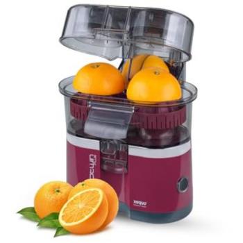 Exprimidor Eléctrico Automático de Naranjas CitroTwin Plus con Doble Cabezal y Cortador Automático, Apto para Lavavajillas