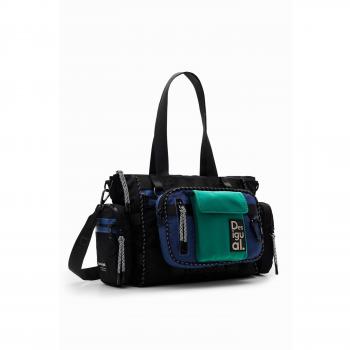 Desigual Bolso de Hombro Modularis Bohol Multiposición con Compartimento Extraíble en Azul