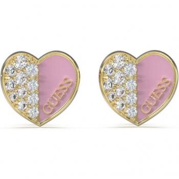 Pendientes Lovely Guess de acero dorado