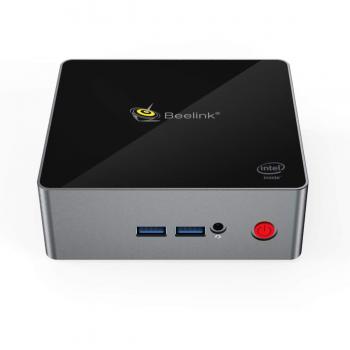 Beelink J45 Mini PC Desktop License Windows 10 Multimedia Office Computer Intel Apollo Lake Pentium Silver J4205 8GB Ram LPDDR4 256GB SSD Dual HDMI 4K Display Fan Cooling,VESA Mount,Dual WiFi,EU Plug