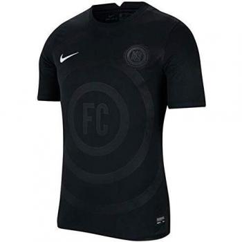 NIKE FC Home JSY SS Camiseta, Negro, M para Hombre
