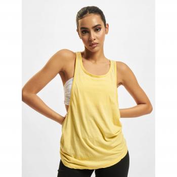 Urban Classics Women's Loose Burnout Tank Top - Yellow