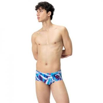 Speedo Bañador Slip 13.5cm Club Training Allover Morado/Azul 50