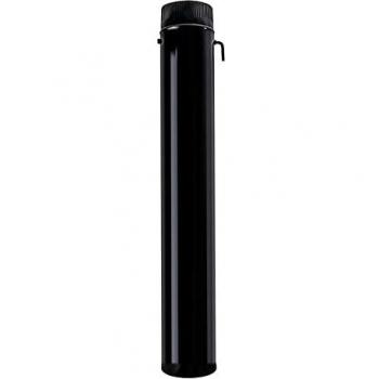 Wolfpack Tubo de Estufa Acero Vitrificado Negro Ø 110 mm. Con llave Estufas de Leña, Chimenea, Alta resistencia, Color Negro