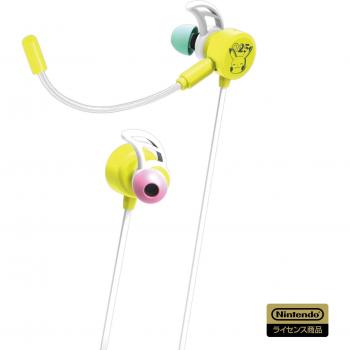 Auriculares Gaming Licenciados con Mixer para Nintendo Switch Pikachu POP - Chat de Voz Online Intra-auriculares - Compatible con Nintendo