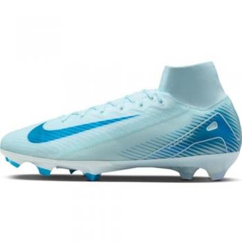 Nike Mercurial Superfly 10 Elite Botas de fútbol de perfil alto FG - Azul y Gris (42)