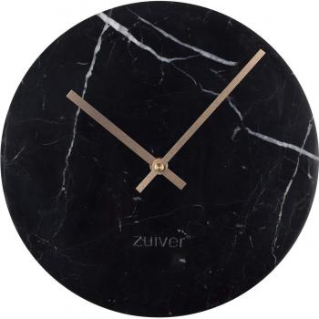 Reloj de Pared de Mármol Negro 25 cm Diseño Moderno