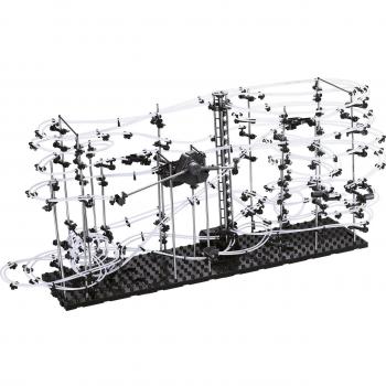 Montaña Rusa Perpetua Space Rail Nivel 5 - Kit de Construcción de Pista para Canicas con 5 Carriles y Brazo Oscilante
