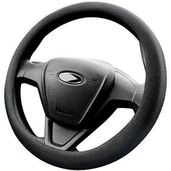 KKtick Funda Volante, La cubierta del volante para Coche, cuero de silicona，Diámetro de 38-42 cm, Negro