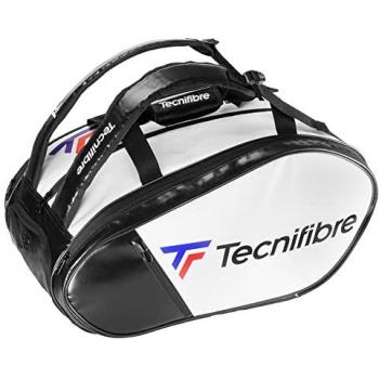 Paletero Tecnifibre Tour Endurance Negro y Blanco con capacidad para múltiples palas, compartimentos organizadores, material resistente al agua y diseño ergonómico