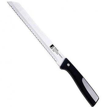 Bergner Resa - Cuchillo para pan de acero inoxidable, 20 cm