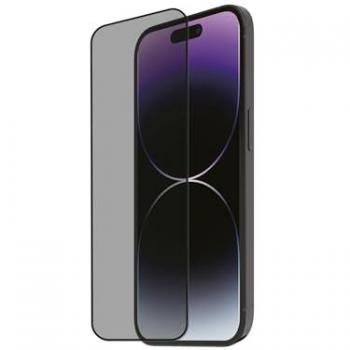 Cristal Templado Ultrarresistente Reciclado Negro Transparente para iPhone 15 Pro Max - Confidencial