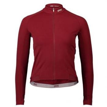 Chaqueta de ciclismo de manga larga para mujer POC Ambient Thermal granate