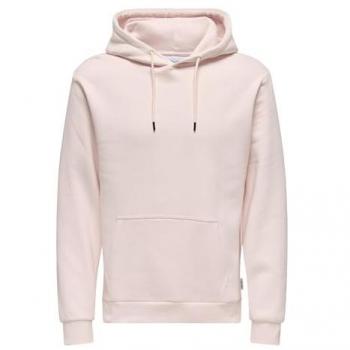 Only & Sons Ceres Men's Hooded Sweatshirt - Barely Pink