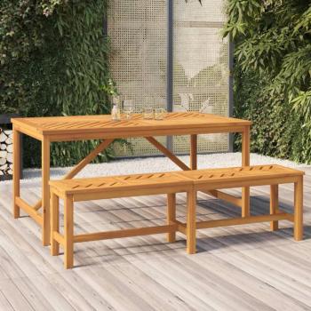 vidaXL 59.1 Acacia Solid Wood Garden Bench