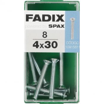 Tornillo Métrica Cabeza Plana M4 x 30 mm - Caja 8 Uds