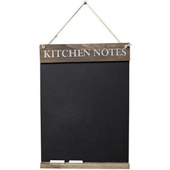 Chalkboards UK WC643RB - Pizarra de cocina, madera, marrón rústico, 42 x 30 x 1,6 cm