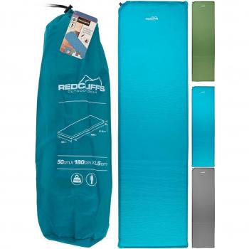 Colchoneta Autoinflable Redcliffs 50x180x2,5cm con Bolsa de Transporte - Colores Surtidos