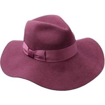 Nativos - Pamela fieltro de lana mujer Zoey hat - talla M - bordeau