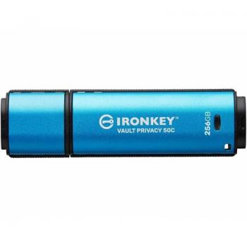 Kingston IronKey 256GB USB-C Vault Privacy 50C AES-256 Encrypted FIPS 197