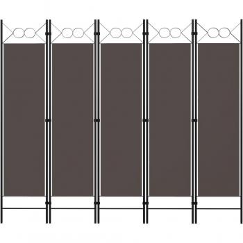 5-Panel Room Divider Anthracite 200x180 cm