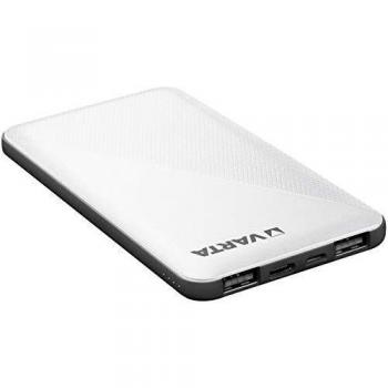 Varta Energy Powerbank 5000mAh Polímero de Litio Carga Rápida Portátil Negro, Blanco