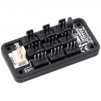Aqua Computer SPLITTY9 Multi-Device Fan and Aquabus Splitter, Black