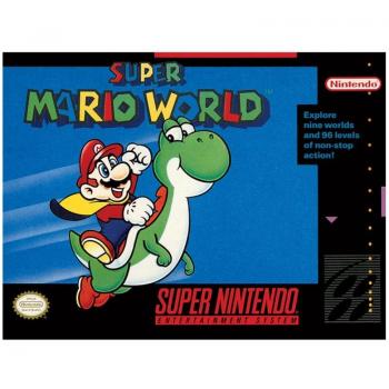 SUPER NINTENDO - LIENZO 30X40 SUPER MARIO WORLD