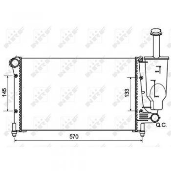 Radiador de refrigeración del motor Economy Class NRF 53128A