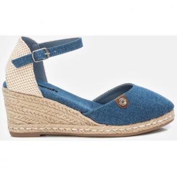 Alpargatas de cuña de mujer Refresh 171870 Jeans Hebilla