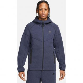 Nike Tech Fleece Windrunner Full Zip Hoodie for Men - Blue/Gray - Size Large