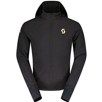Chaqueta Scott RC Run Warm Hombre, chaqueta de running para hombre, color negro/amarillo, talla S